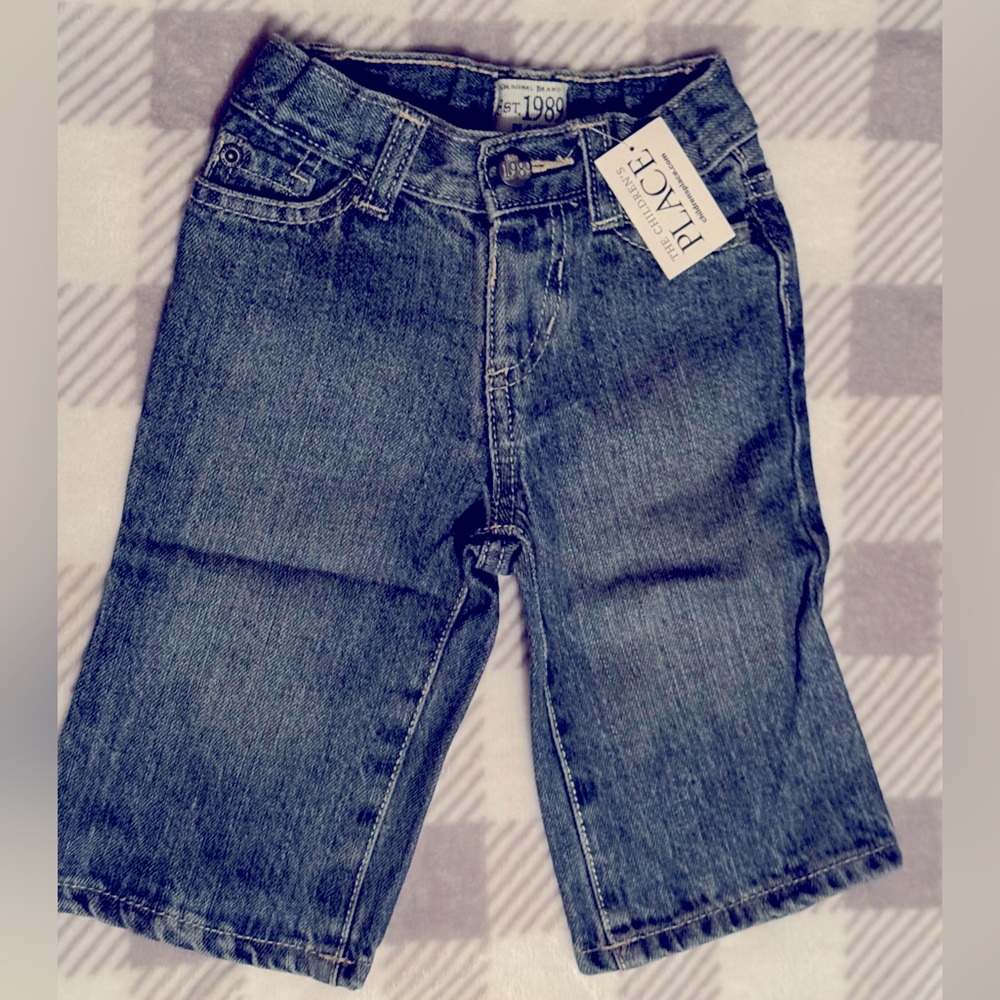 NWT - The Children’s Place Boot Cut Infant Blue Jeans 6-9 mths